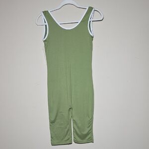 Spark Olive Green Sleeveless Jumpsuit